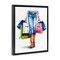 Stupell Industries Country Girl Shopping Bags Floater Framed Canvas Wall Art Design by Amanda Greenwood